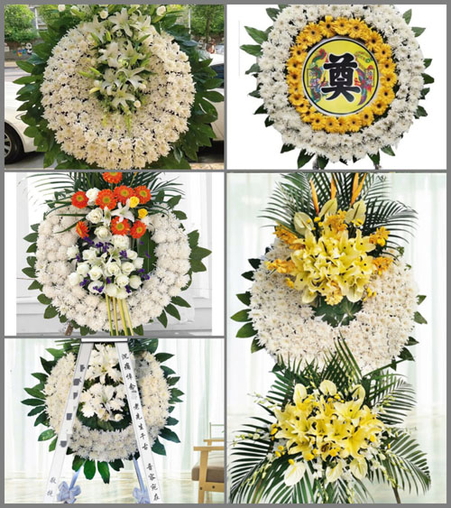 山东枣庄峄城区吴林街道花圈速递